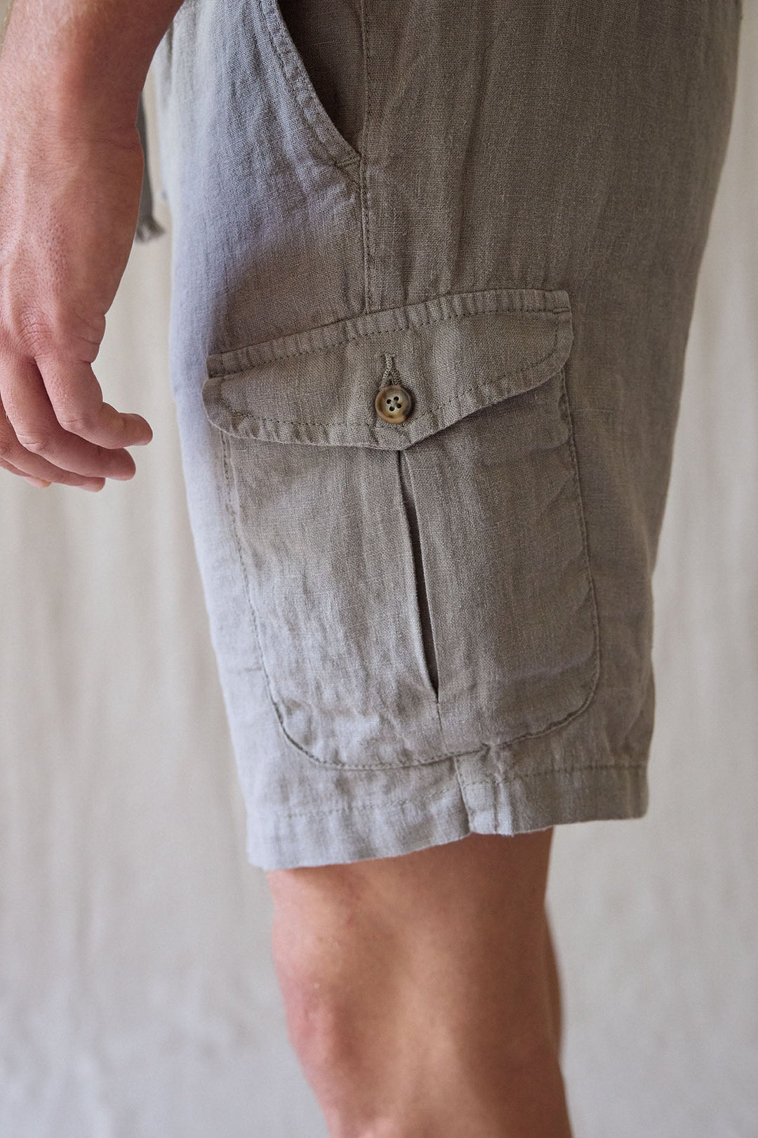 Men's Linen Bermuda Shorts