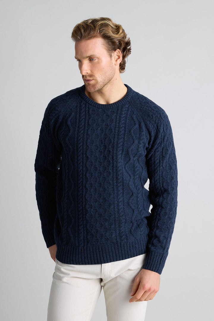 Jersey Ochos Azul Marino Lambswool