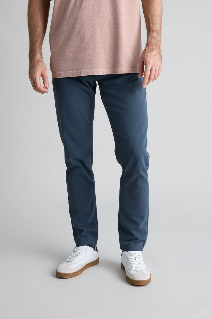 Navy Blue Gretel Cargo Pants with Watchmaker and Front Pleat