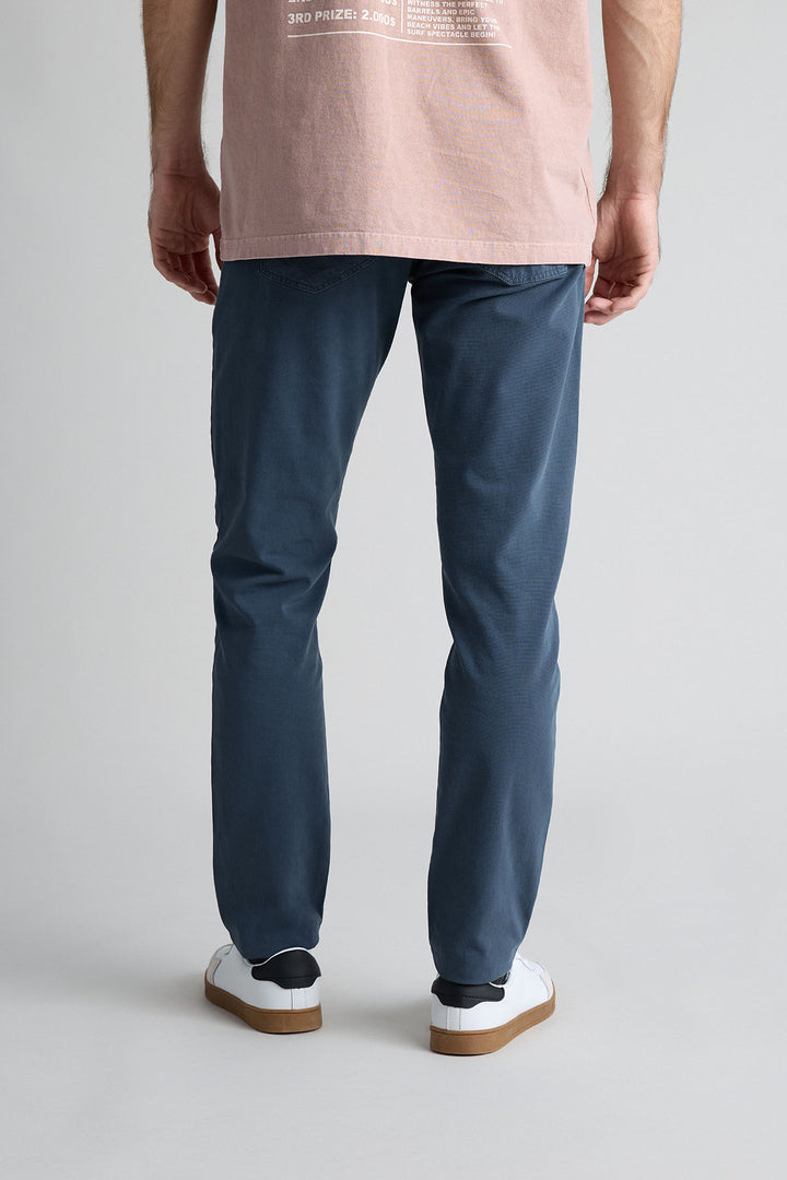 Navy Blue Gretel Cargo Pants with Watchmaker and Front Pleat