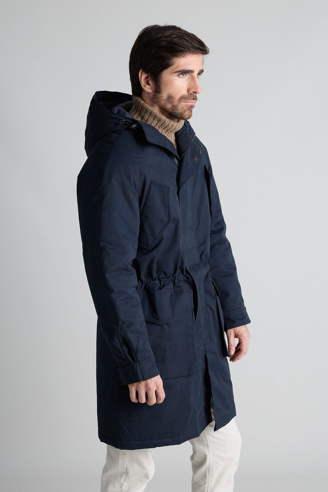 PRE ORDER - Parka Técnica Azul Marino 320gr. Water Resistant