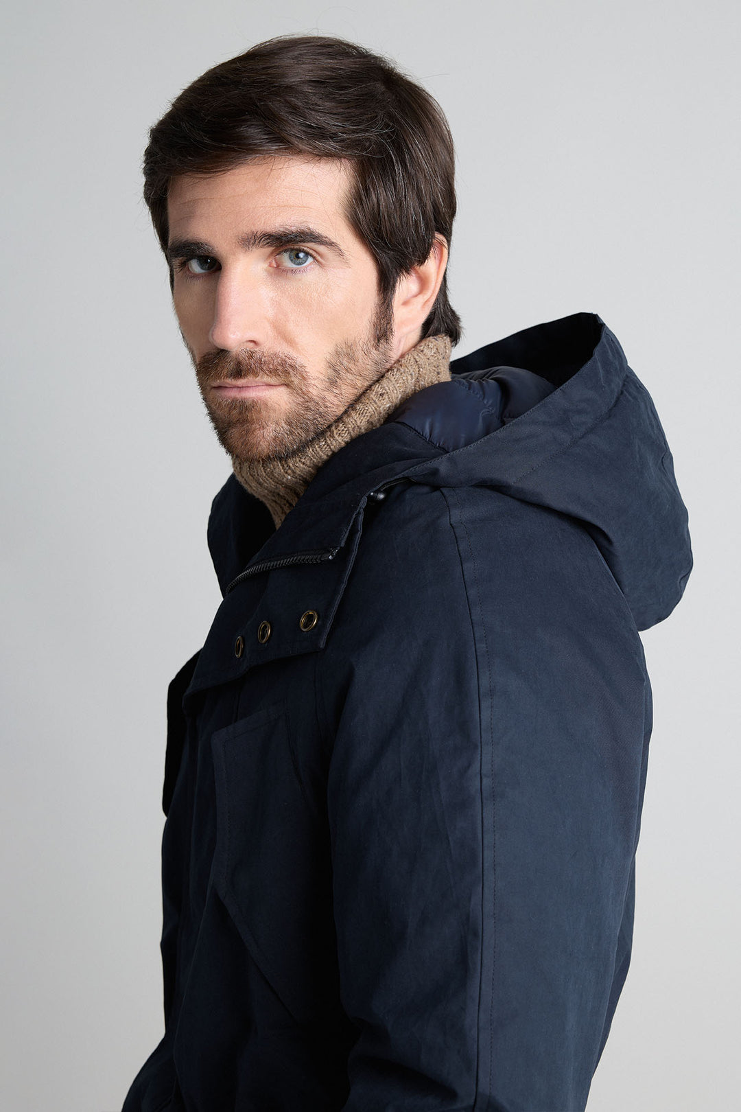 PRE ORDER - Parka Técnica Azul Marino 320gr. Water Resistant