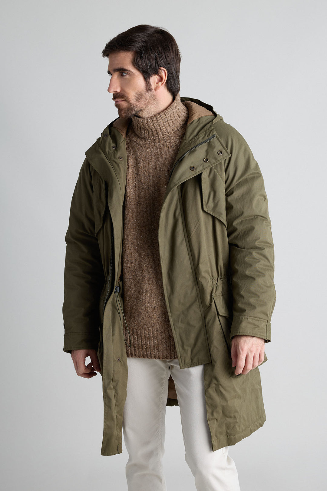 PRE ORDER - Parka Técnica Verde caza 320gr. Water Resistant