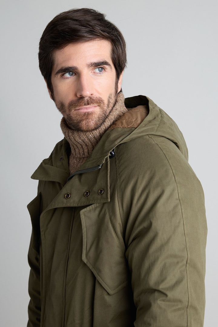 PRE ORDER - Parka Técnica Verde caza 320gr. Water Resistant