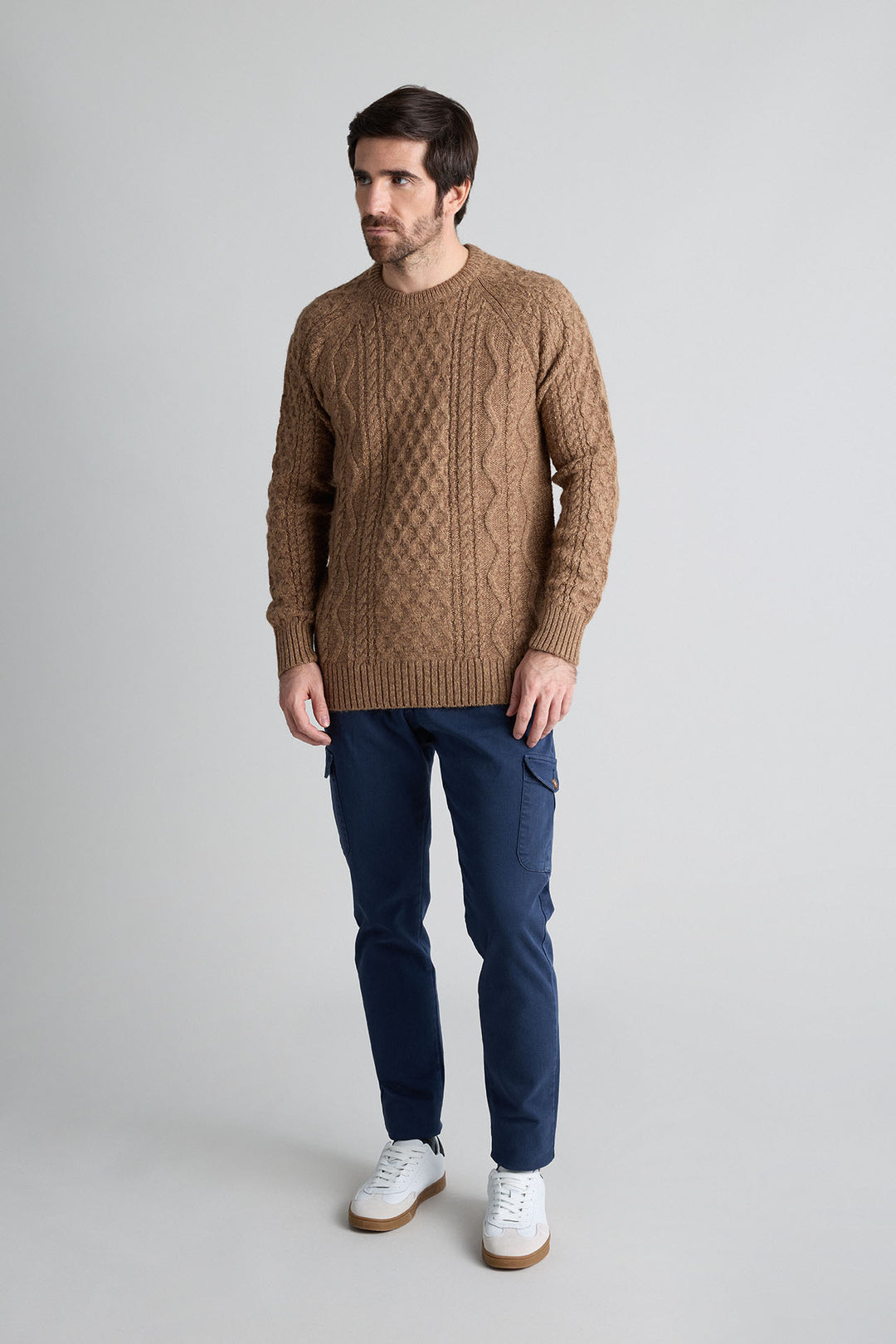 Jersey Ochos Ocre Cuello Herradura