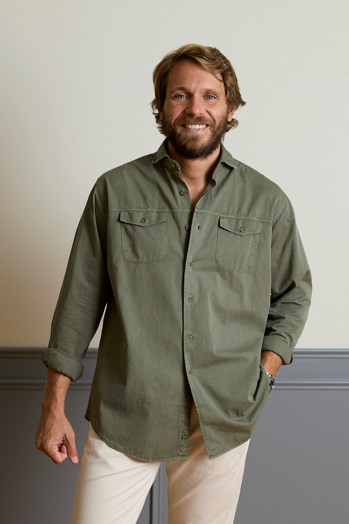 Navy Blue Honeycomb Shirt 100% Cotton