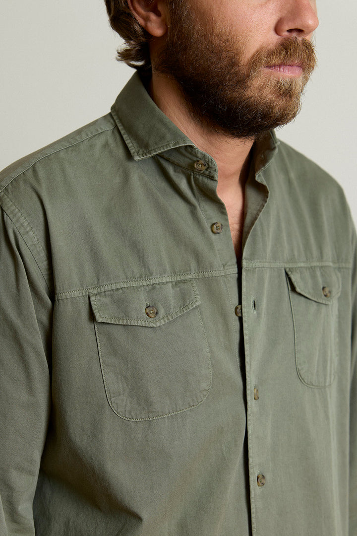 Navy Blue Honeycomb Shirt 100% Cotton