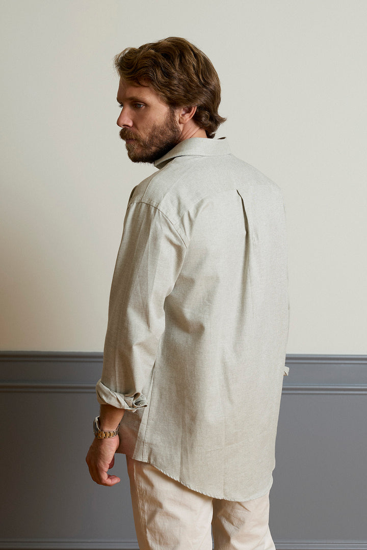 Navy Blue Honeycomb Shirt 100% Cotton