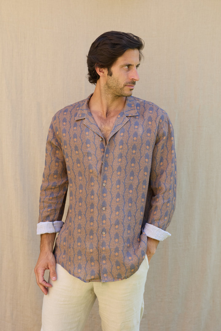 Hawaiana Lino Dore Gris