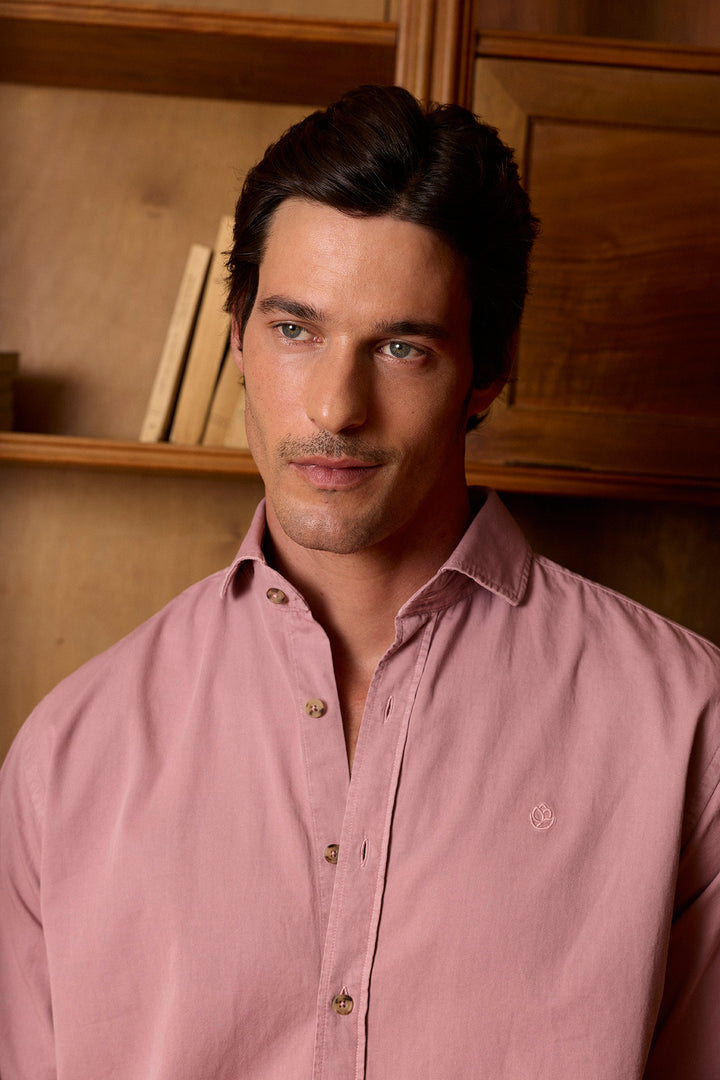 Navy Blue Honeycomb Shirt 100% Cotton