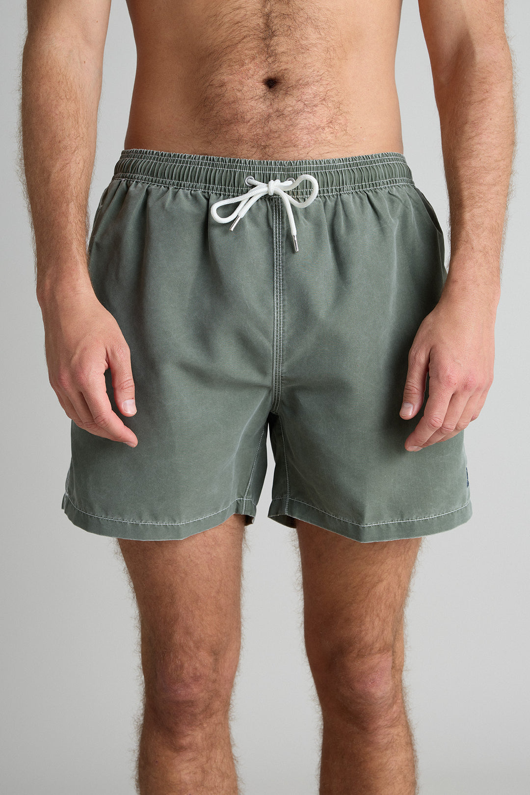 Kiff Kiff Plain Swimsuit Distressed Green