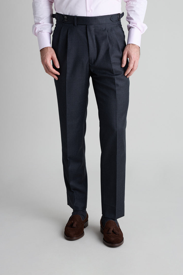 Dress Pants with Extended Waist Medium Gray