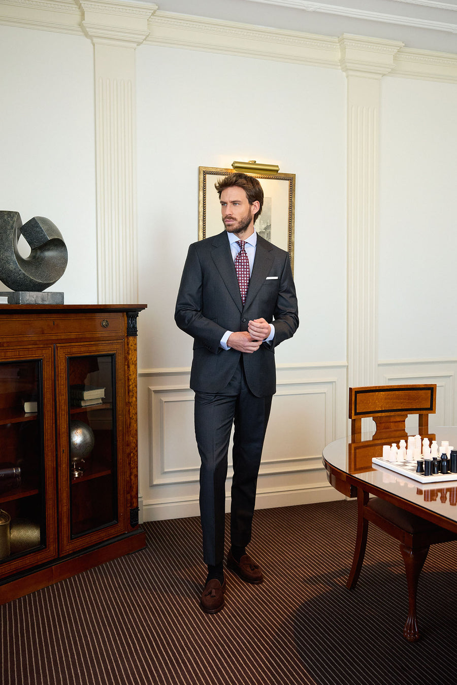 Medium Grey Plain 2 Piece Suit