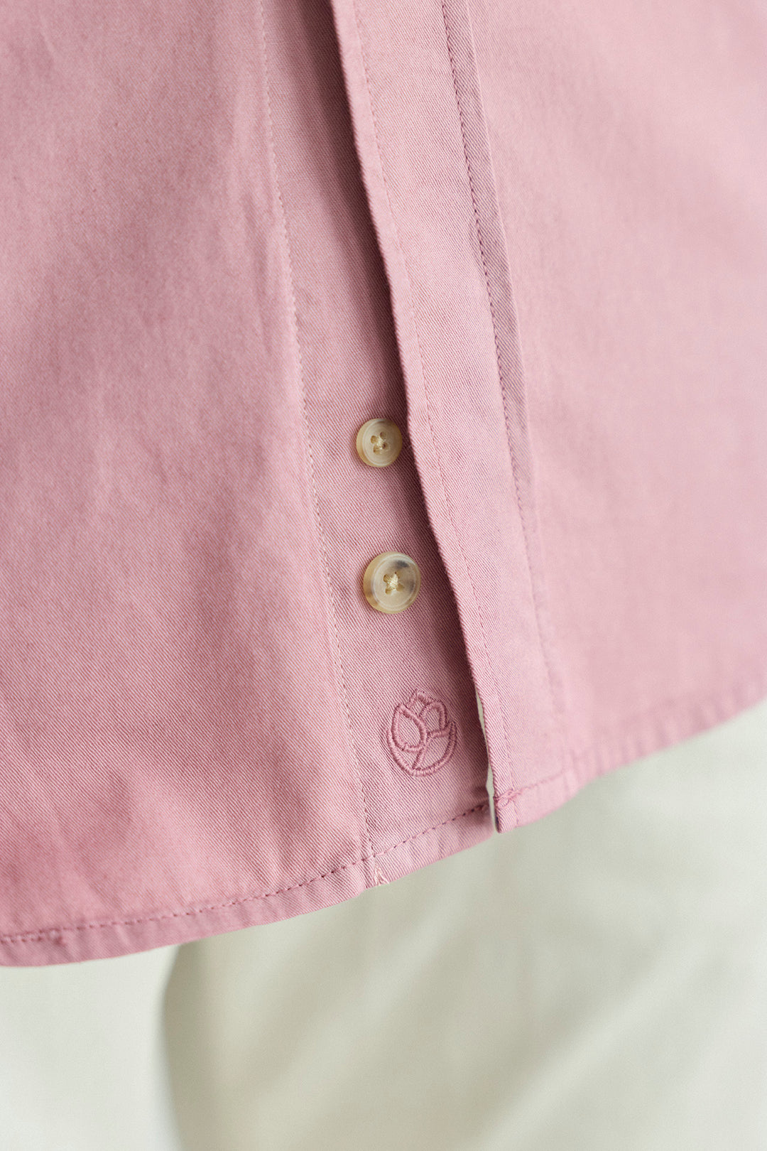 Cotton Shirt 2 Chest Pockets Merlot