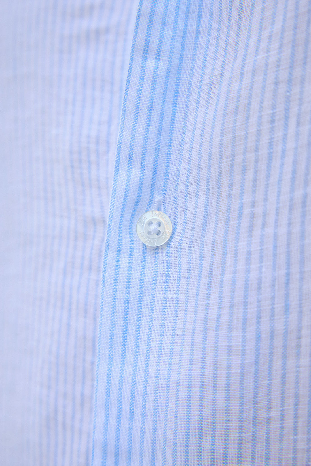 Linen shirt with pinstripes