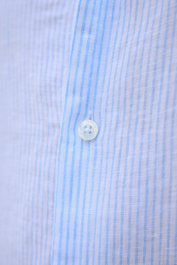 Linen shirt with pinstripes