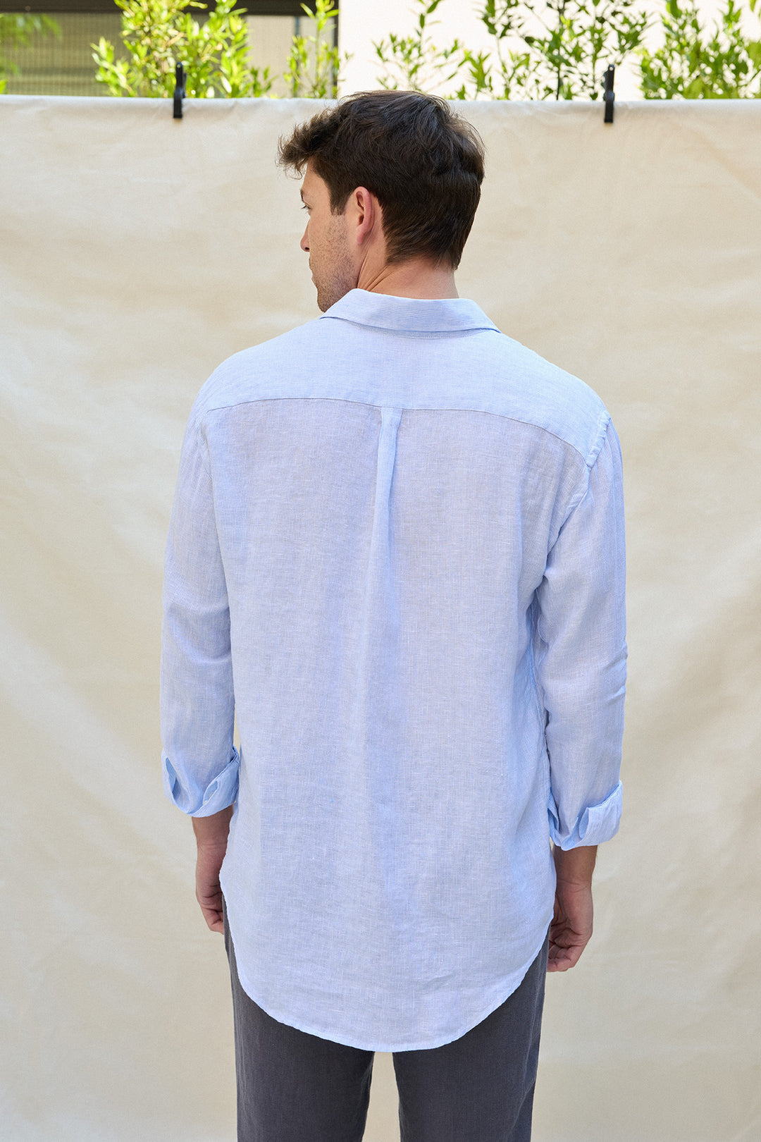 Camisa Lino Mil Rayas Fina
