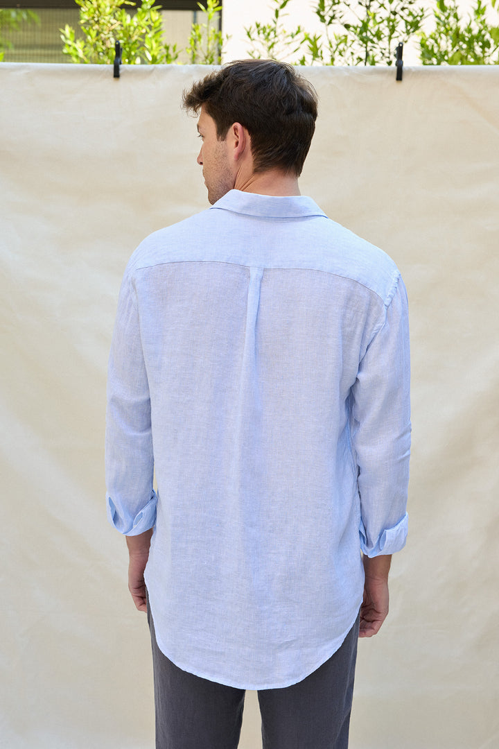 Camisa Lino Mil Rayas Fina