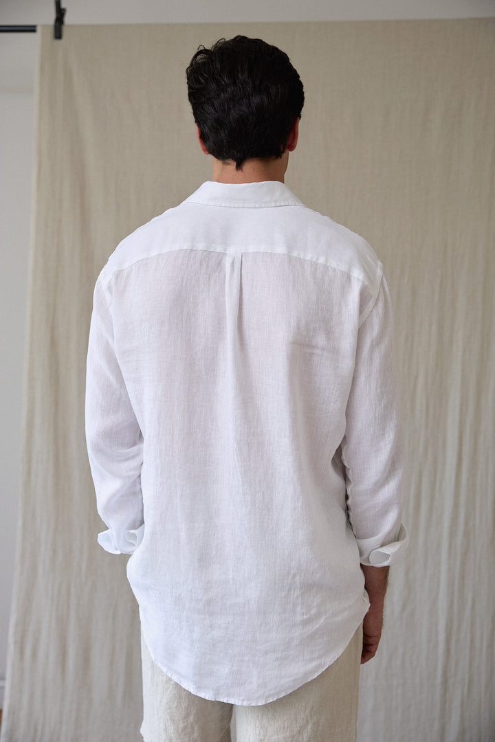 Camisa Cove Lino Blanco