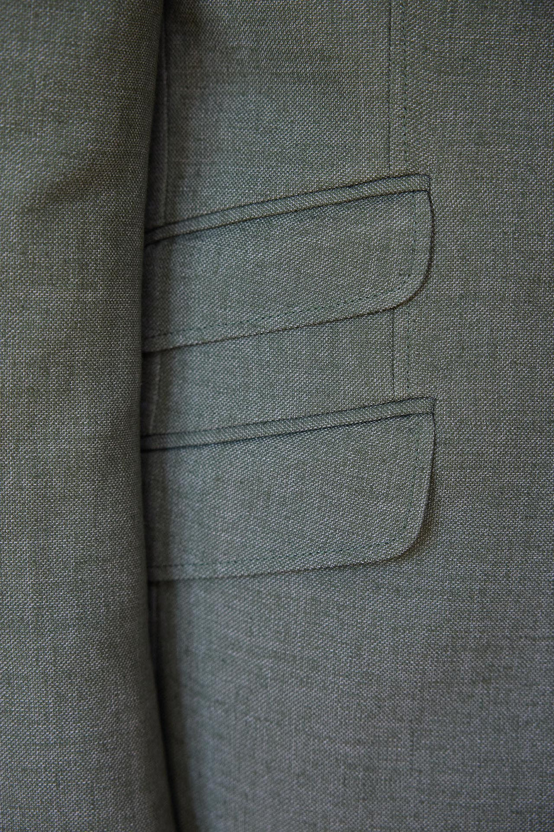 Americana Lino/Algodón Verde Oliva