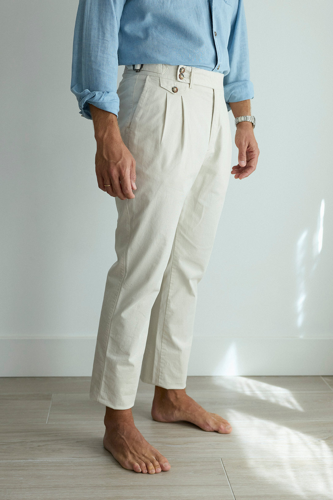 Calça Chino de Algodão Gelado