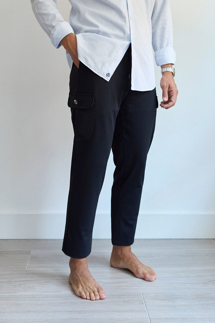 Calça Cargo Técnica Azul Noite