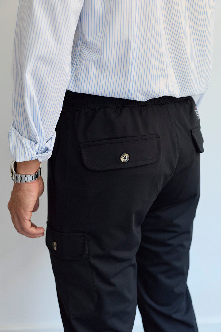 Calça Cargo Técnica Azul Noite