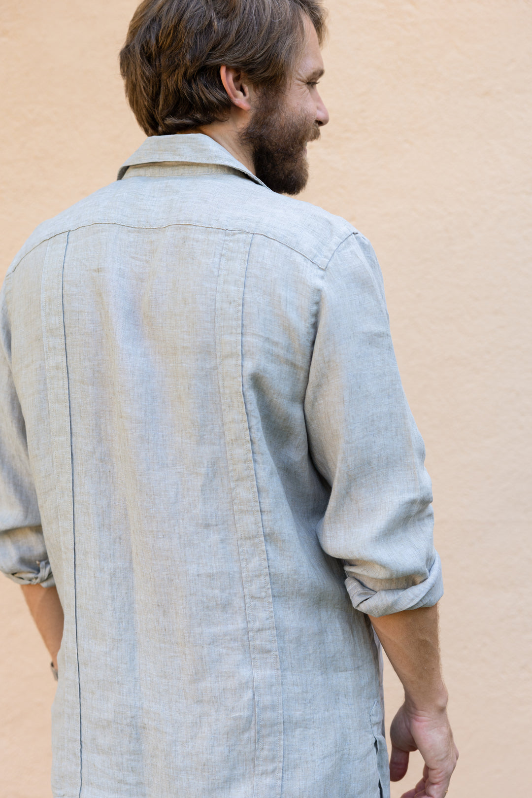 Guayabera Lino Bondi Verde