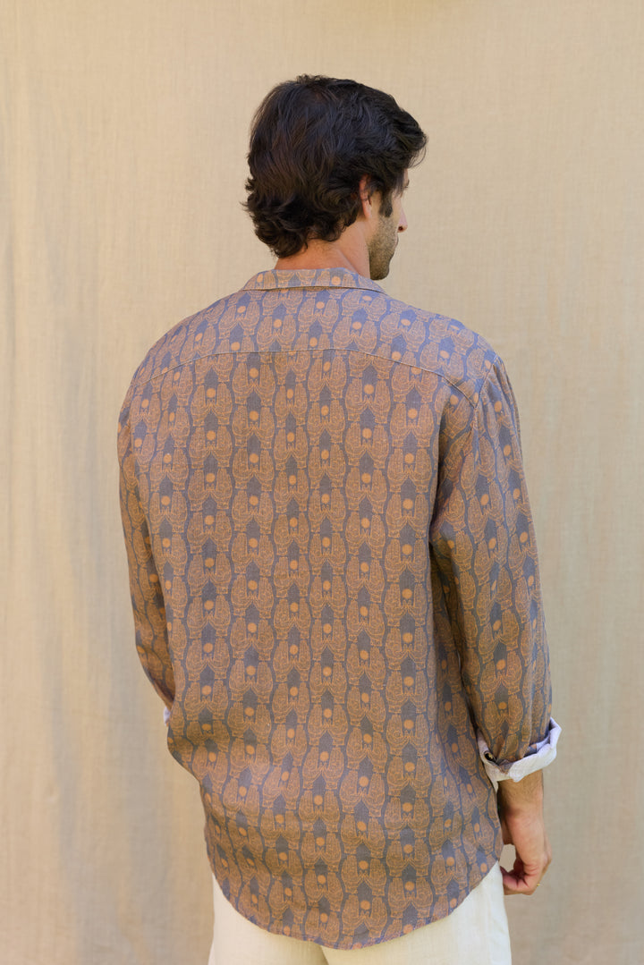Hawaiana Lino Dore Gris