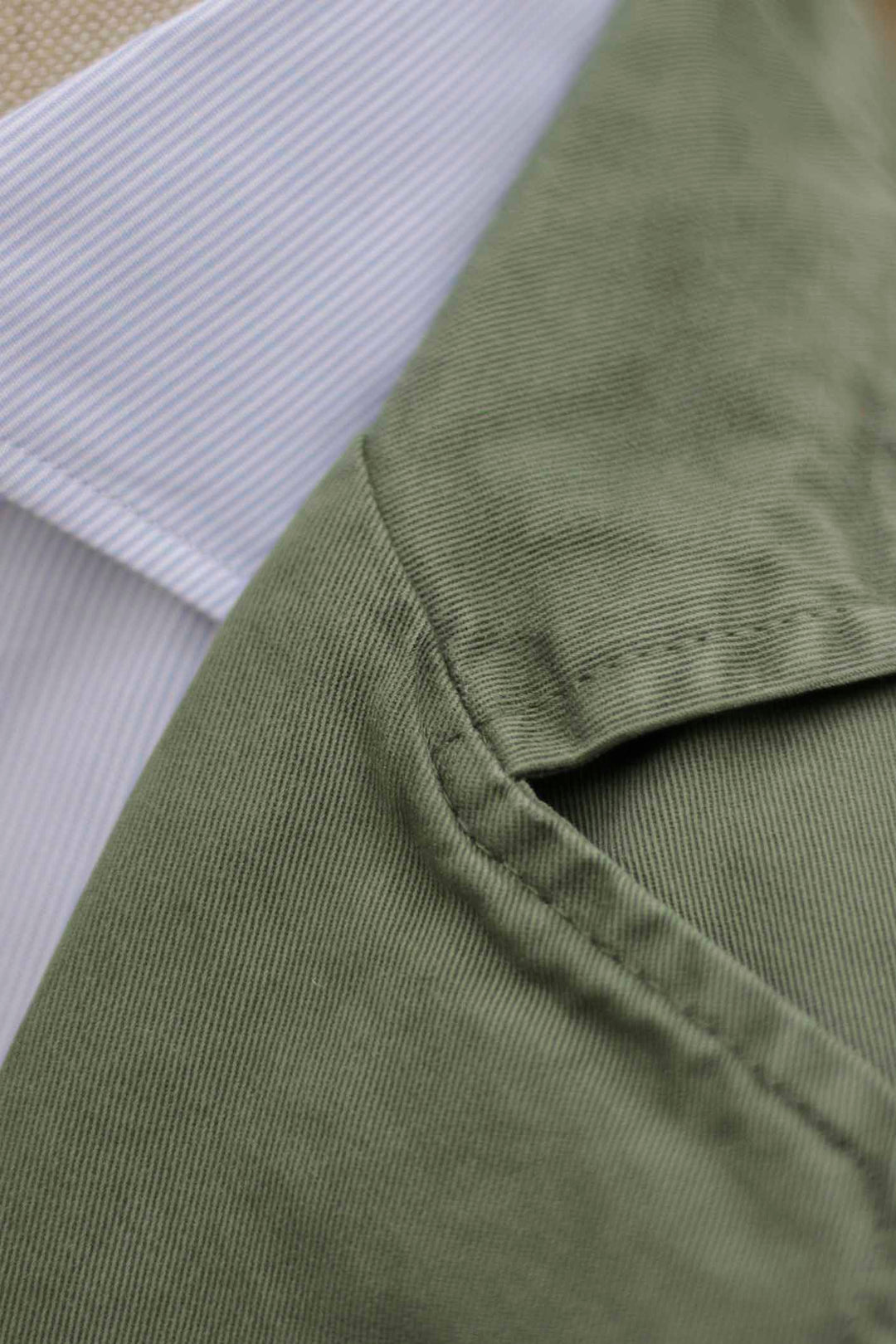 Green Unstructured Hunting Blazer 100% Cotton