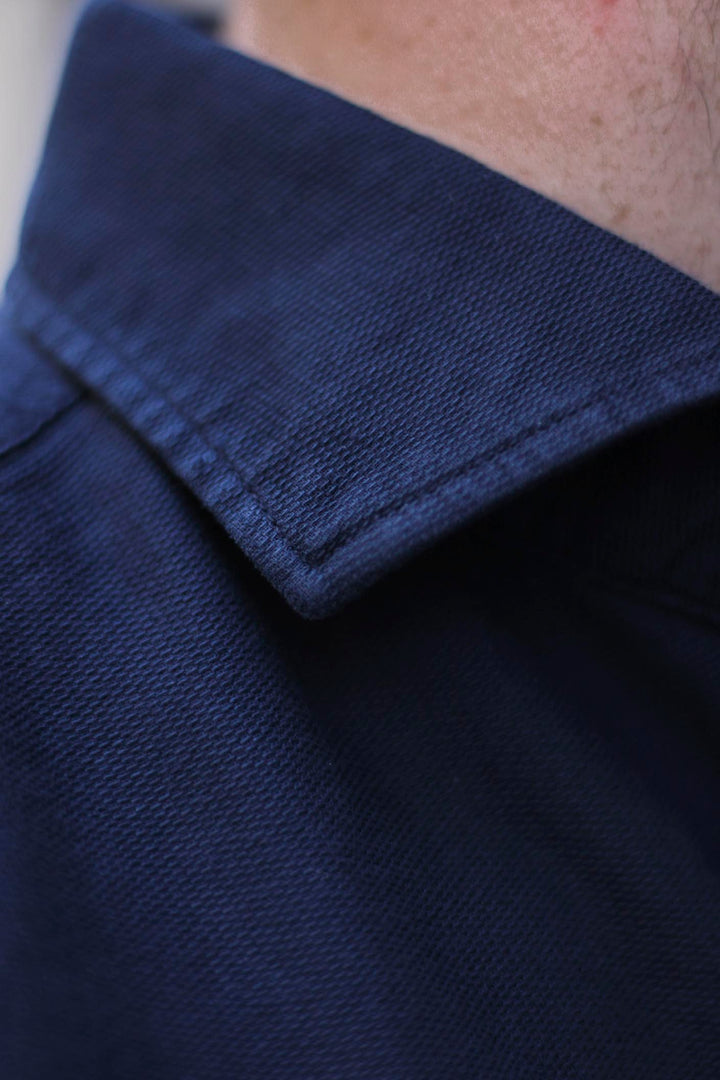 Navy Blue Honeycomb Shirt 100% Cotton