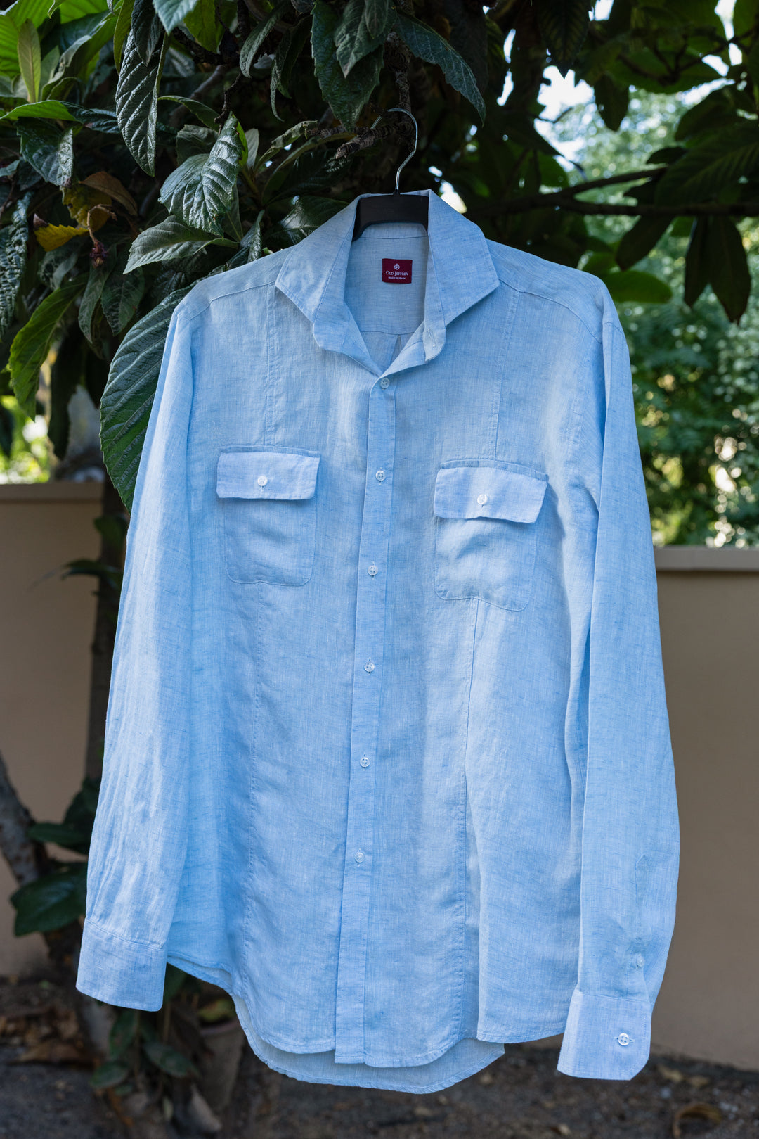 Camisa Arniston Lino Celeste
