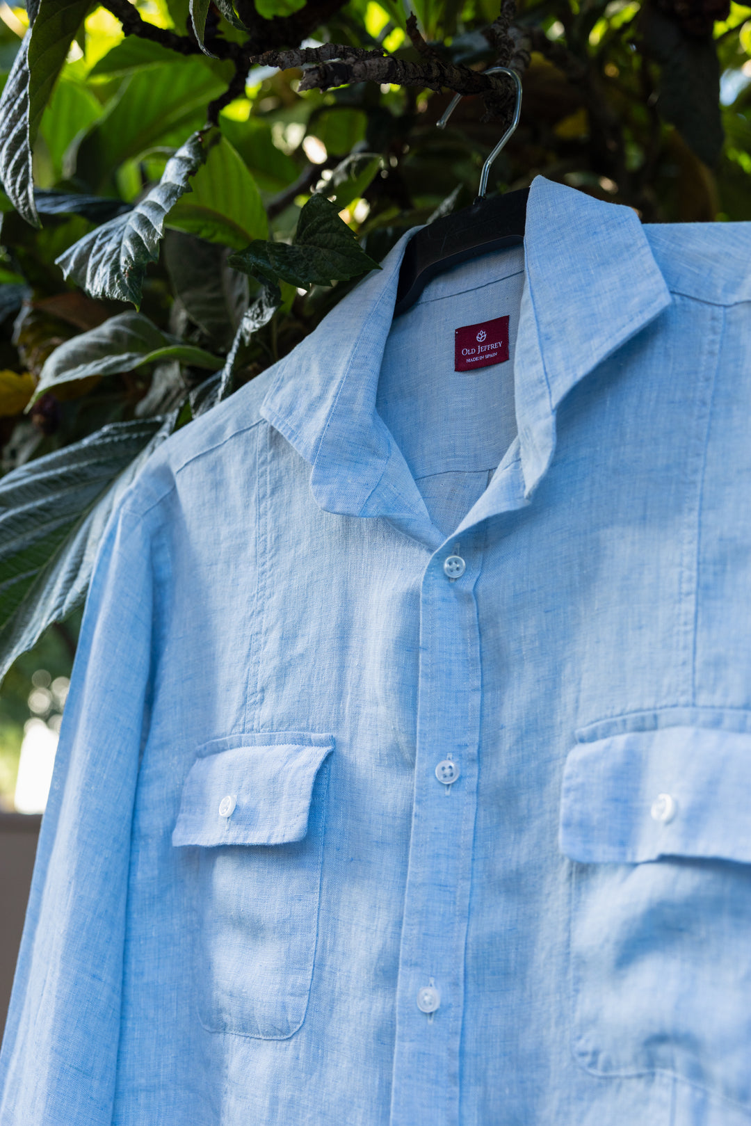 Camisa Arniston Lino Celeste