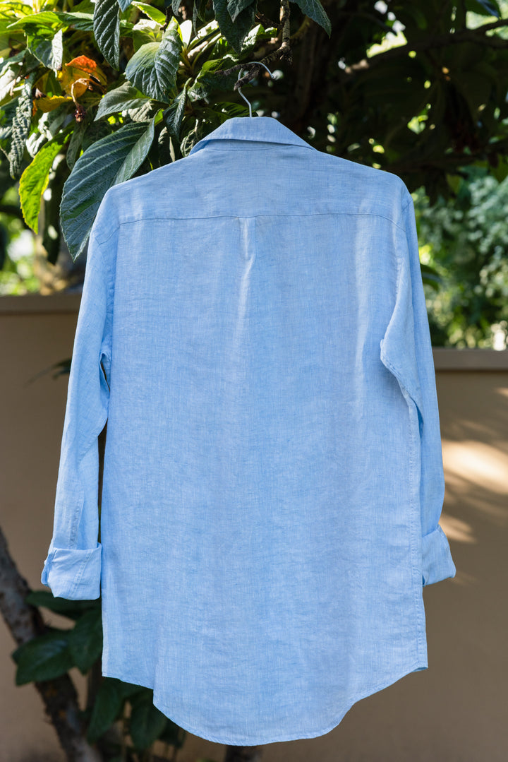 Camisa Arniston Lino Celeste