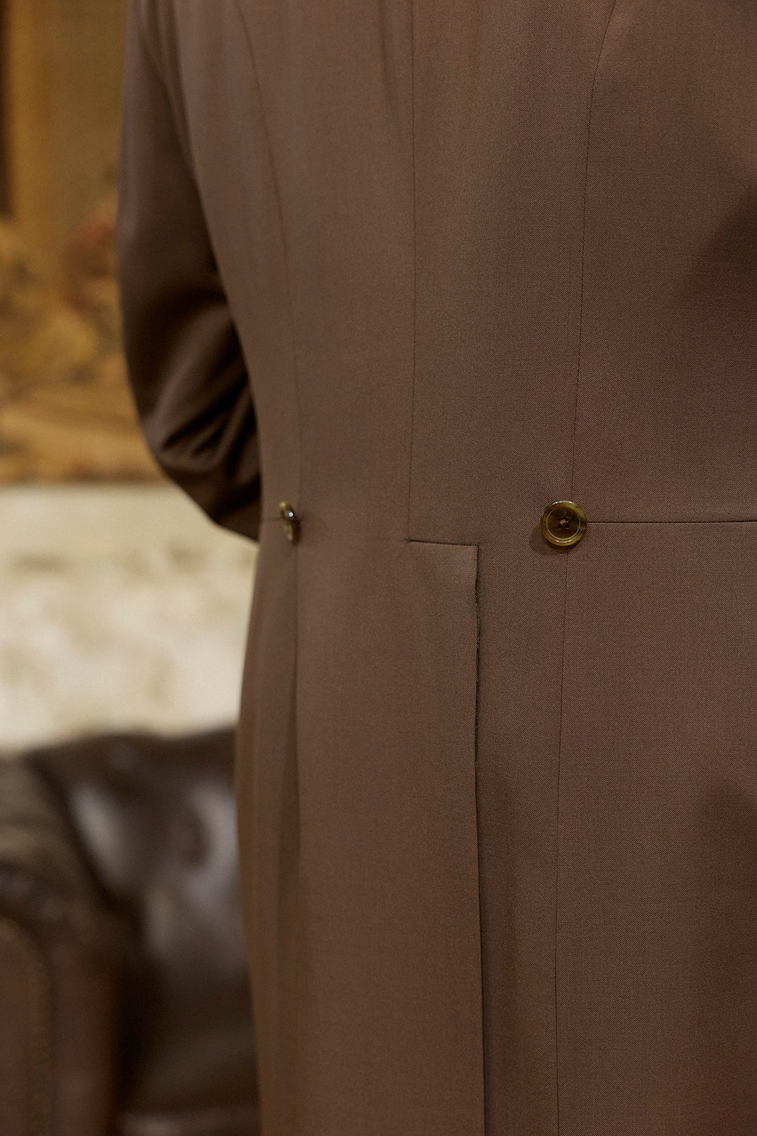 Chaqué MTM Marrón Caoba 3 Piezas