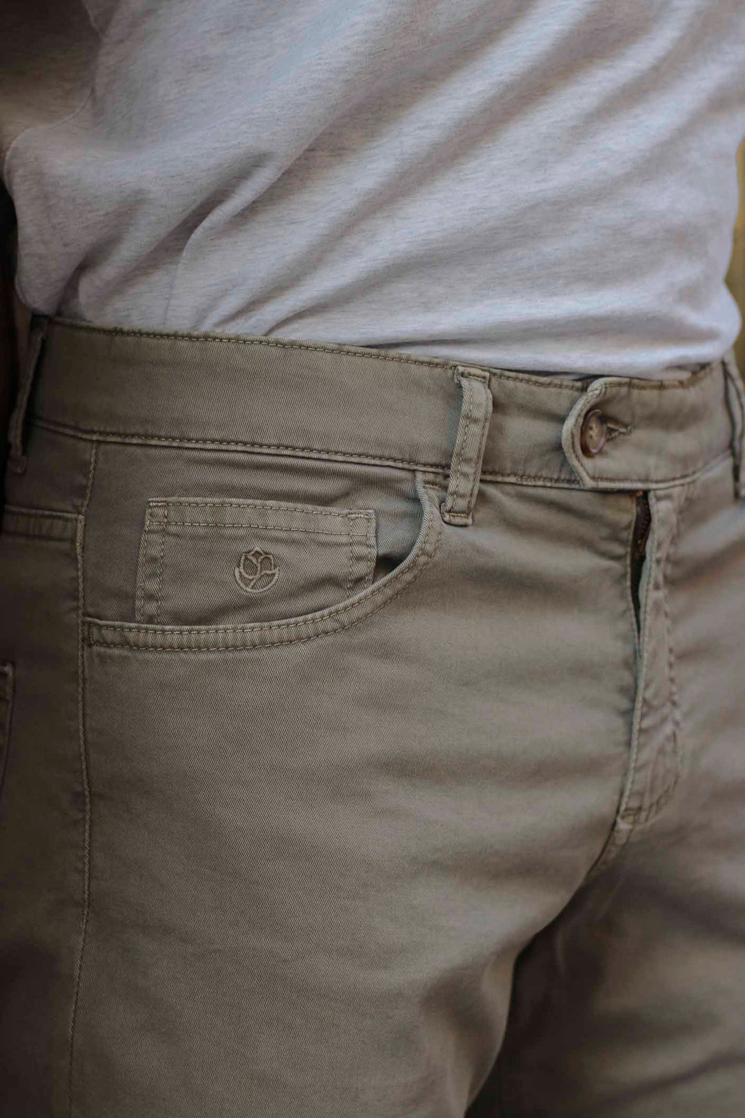 Medium Khaki 5 Pocket Pants