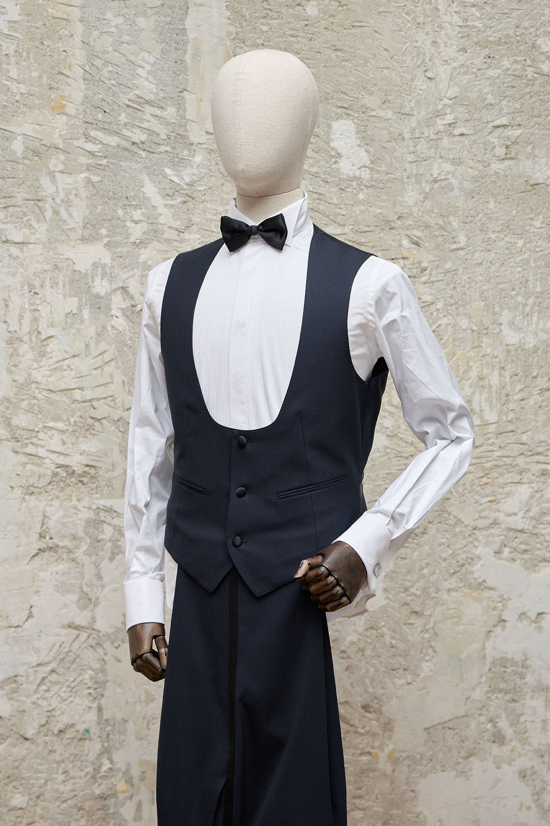 MTM 3 Piece Tuxedo in Midnight Blue with Spear Point Lapels