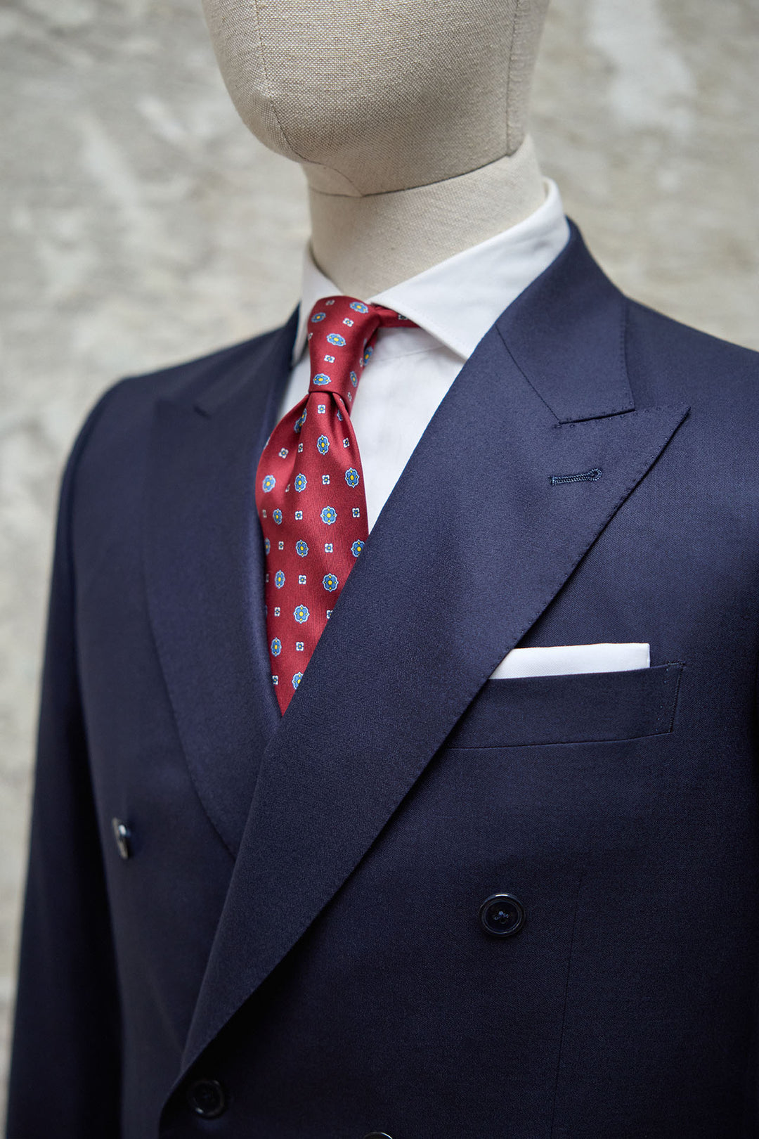 Navy Blue Double Breasted MTM Suit