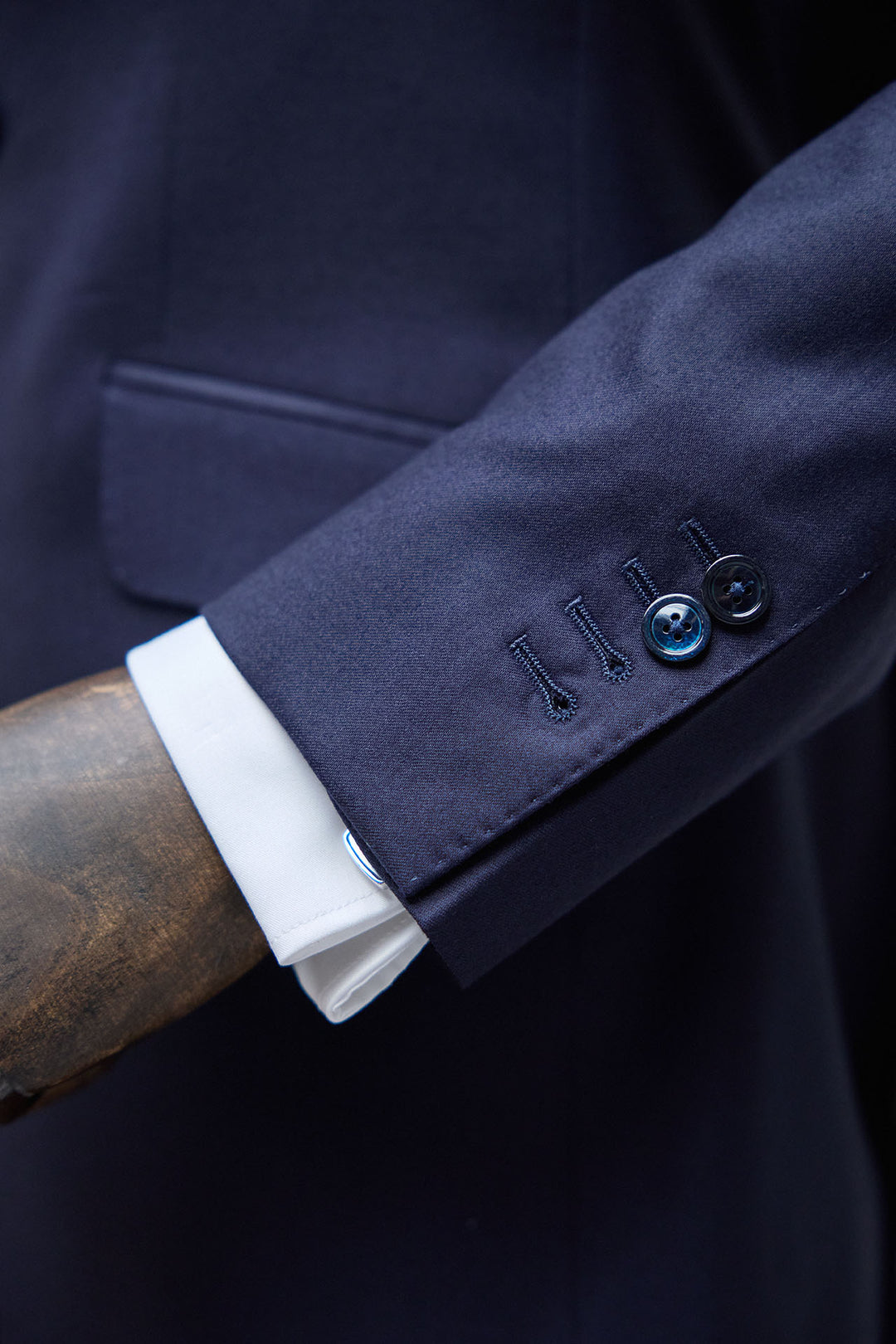 Navy Blue Double Breasted MTM Suit