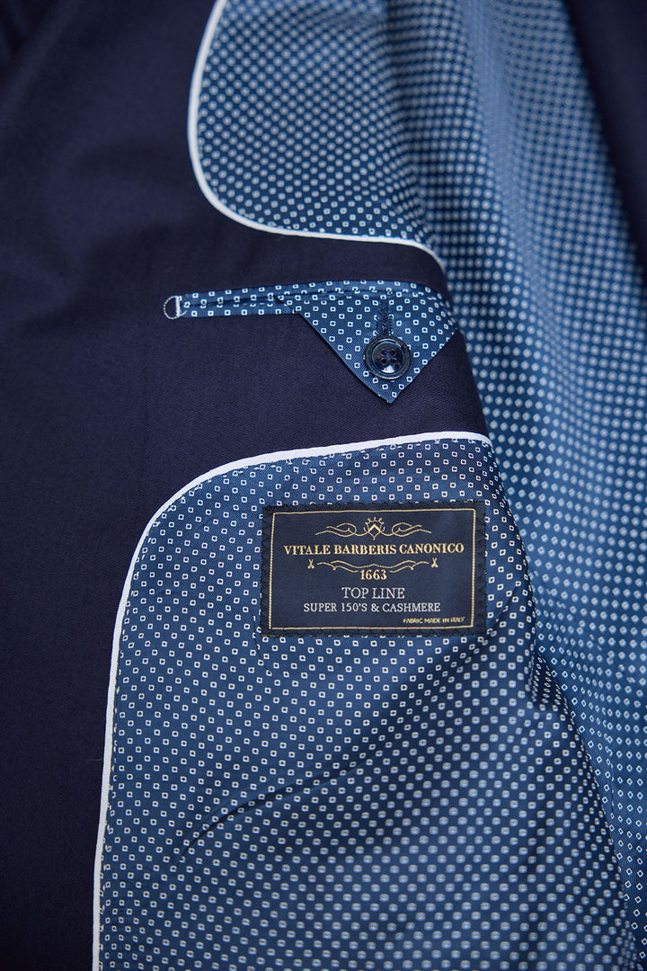 Navy Blue Double Breasted MTM Suit