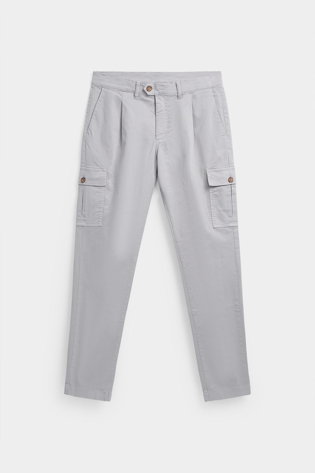 Navy Blue Gretel Cargo Pants with Watchmaker and Front Pleat