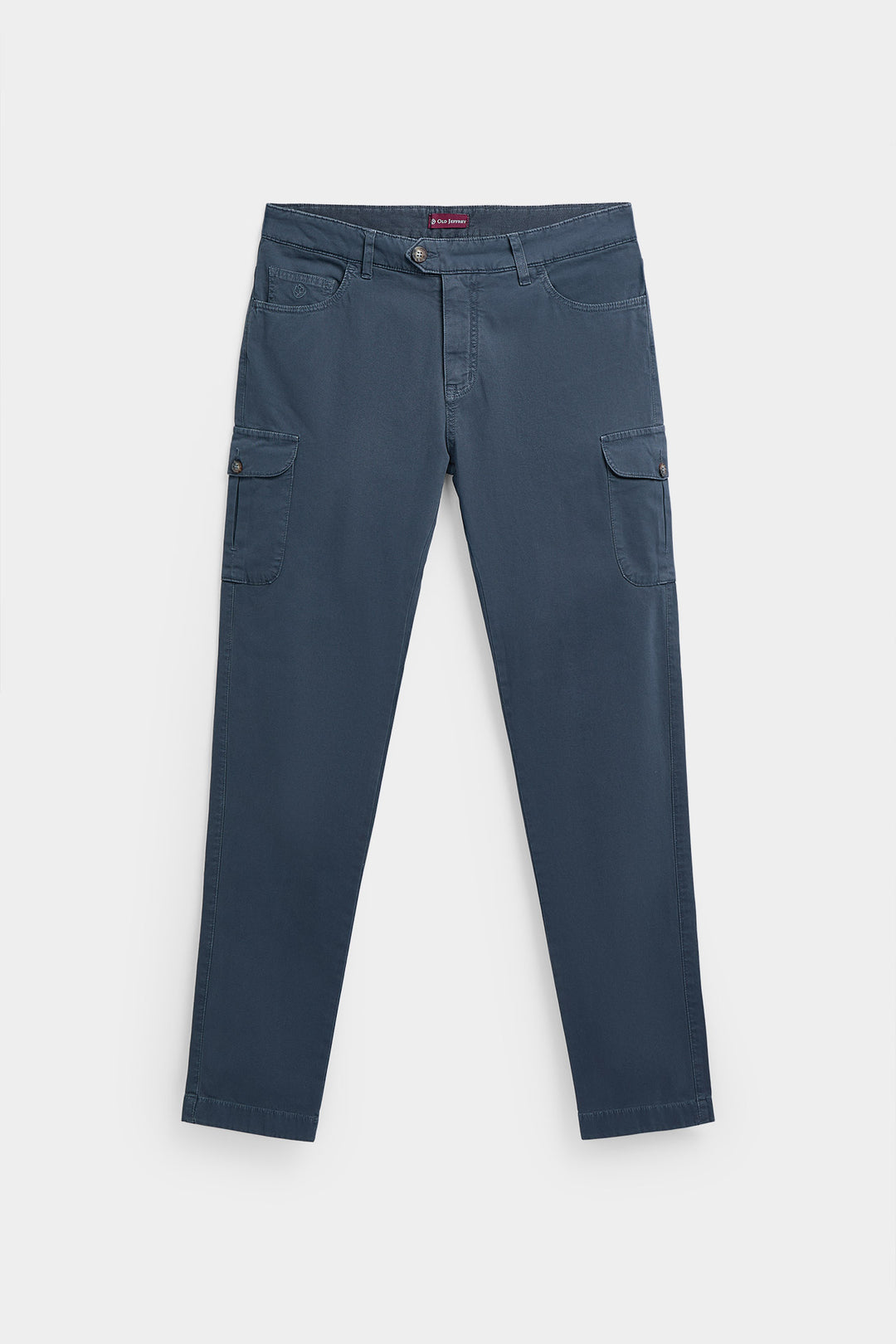 Navy Blue Gretel Cargo Pants with Watchmaker and Front Pleat