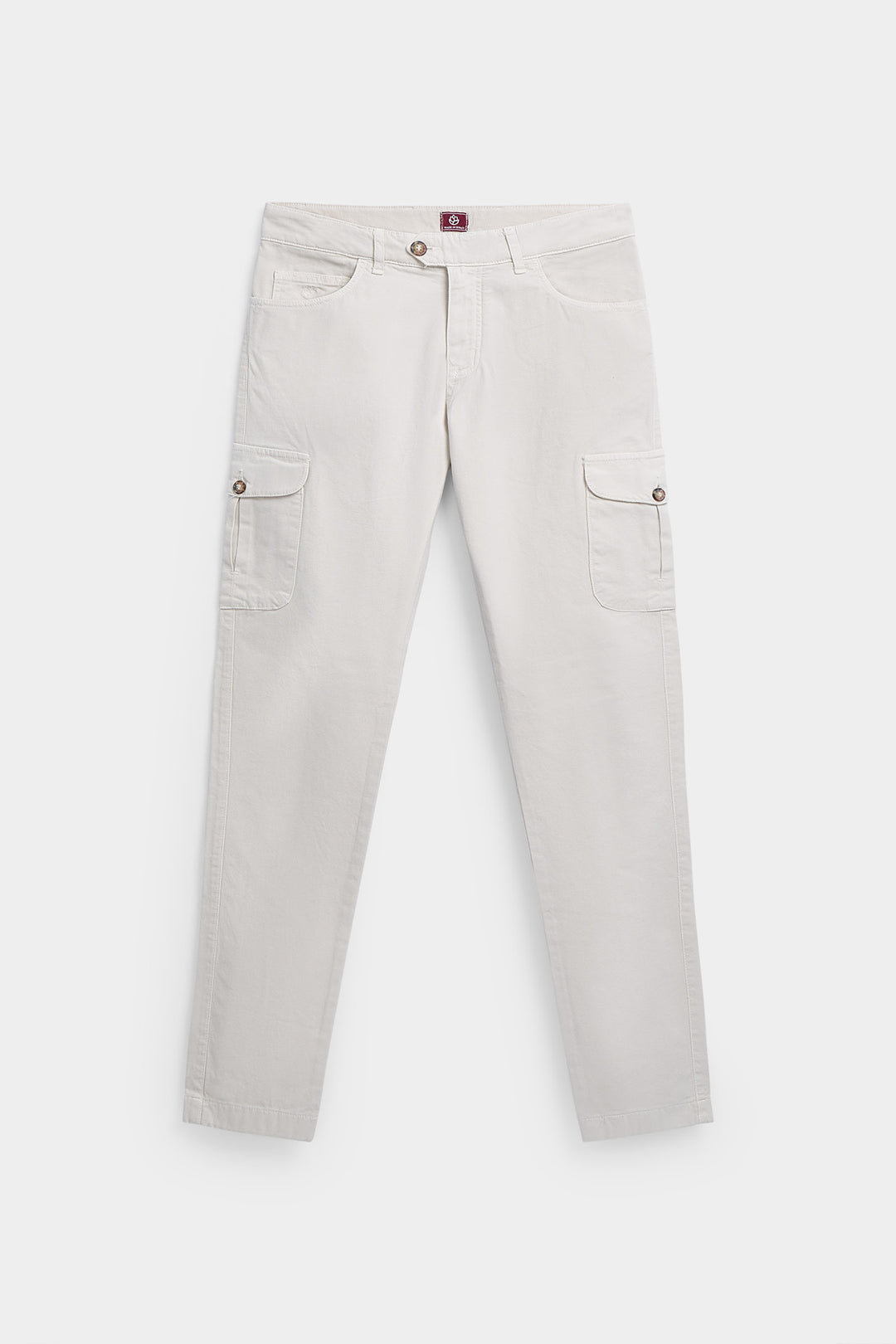 Navy Blue Gretel Cargo Pants with Watchmaker and Front Pleat