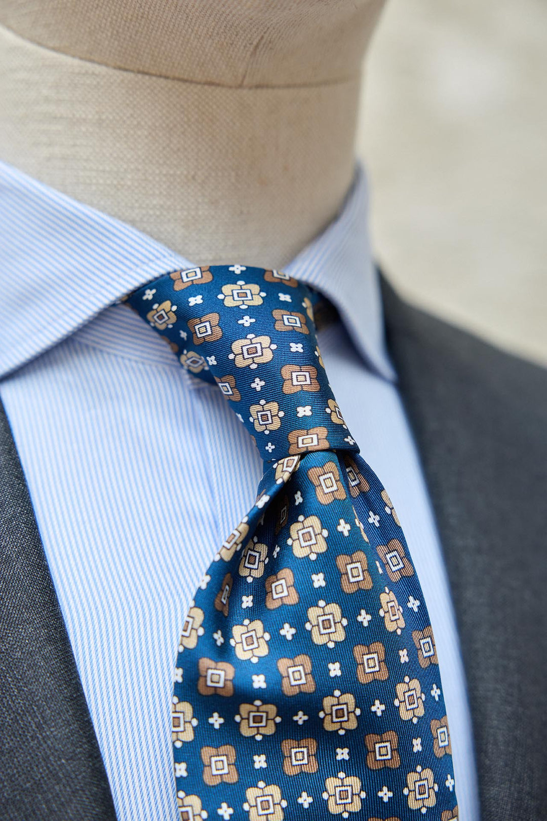 Corbata Seda Formal Hombre Corbata De Estilo Vaquero Azul