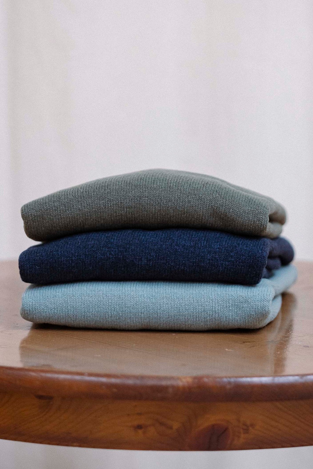 Water Green Lambswool V-Neck Sweater