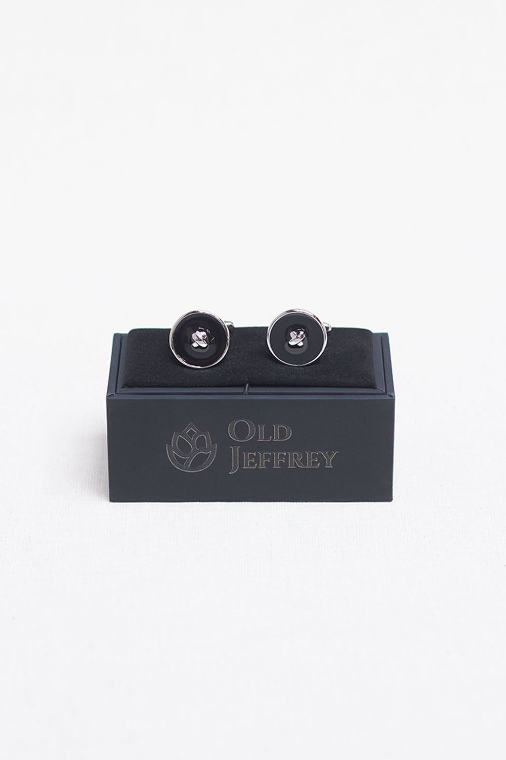 Silver Blue Diamond Frame Ceremony Cufflink