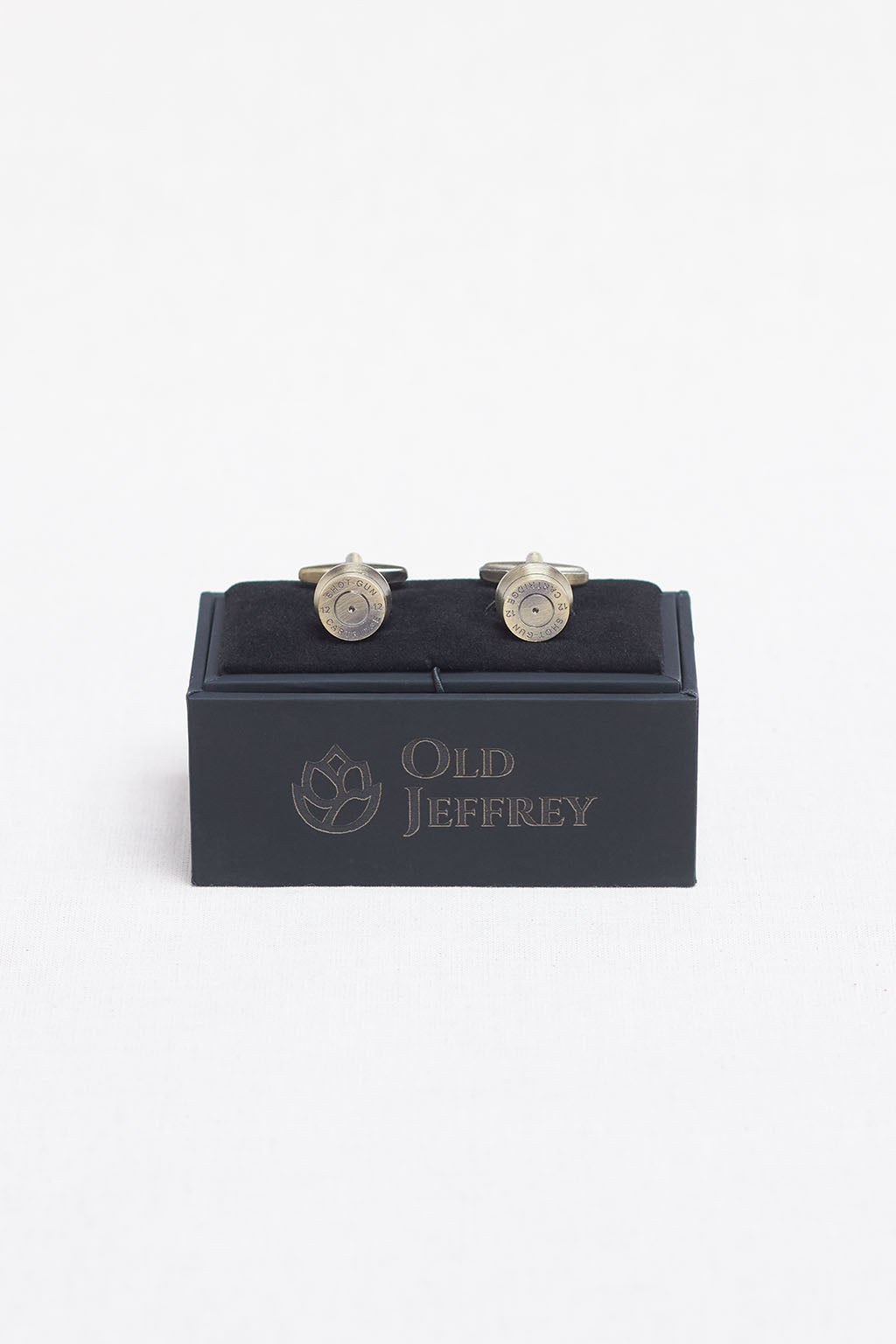 Rhodium Bullet Shot Gun Cufflinks