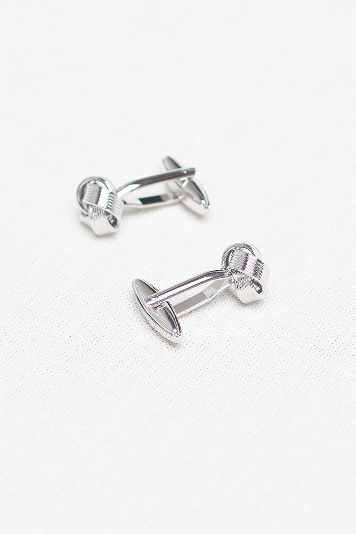 Silver Blue Diamond Frame Ceremony Cufflink