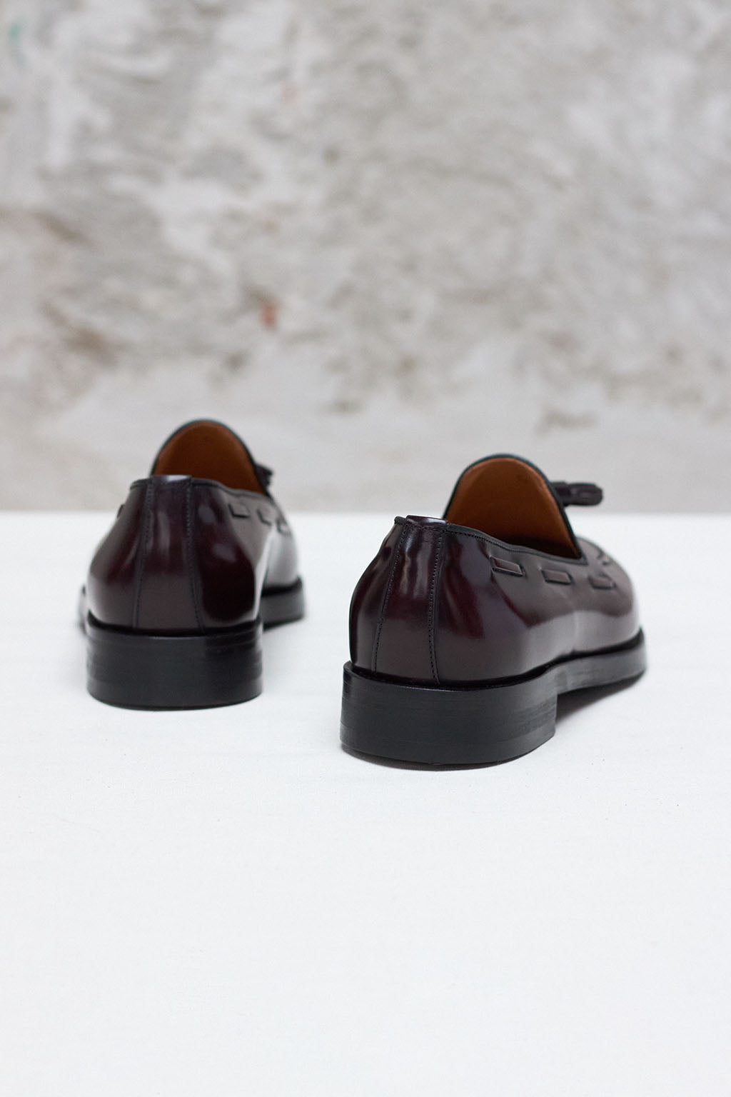 Old Jeffrey Mocasín Sirak Borlas Piel Negro Pala Alta para Hombre