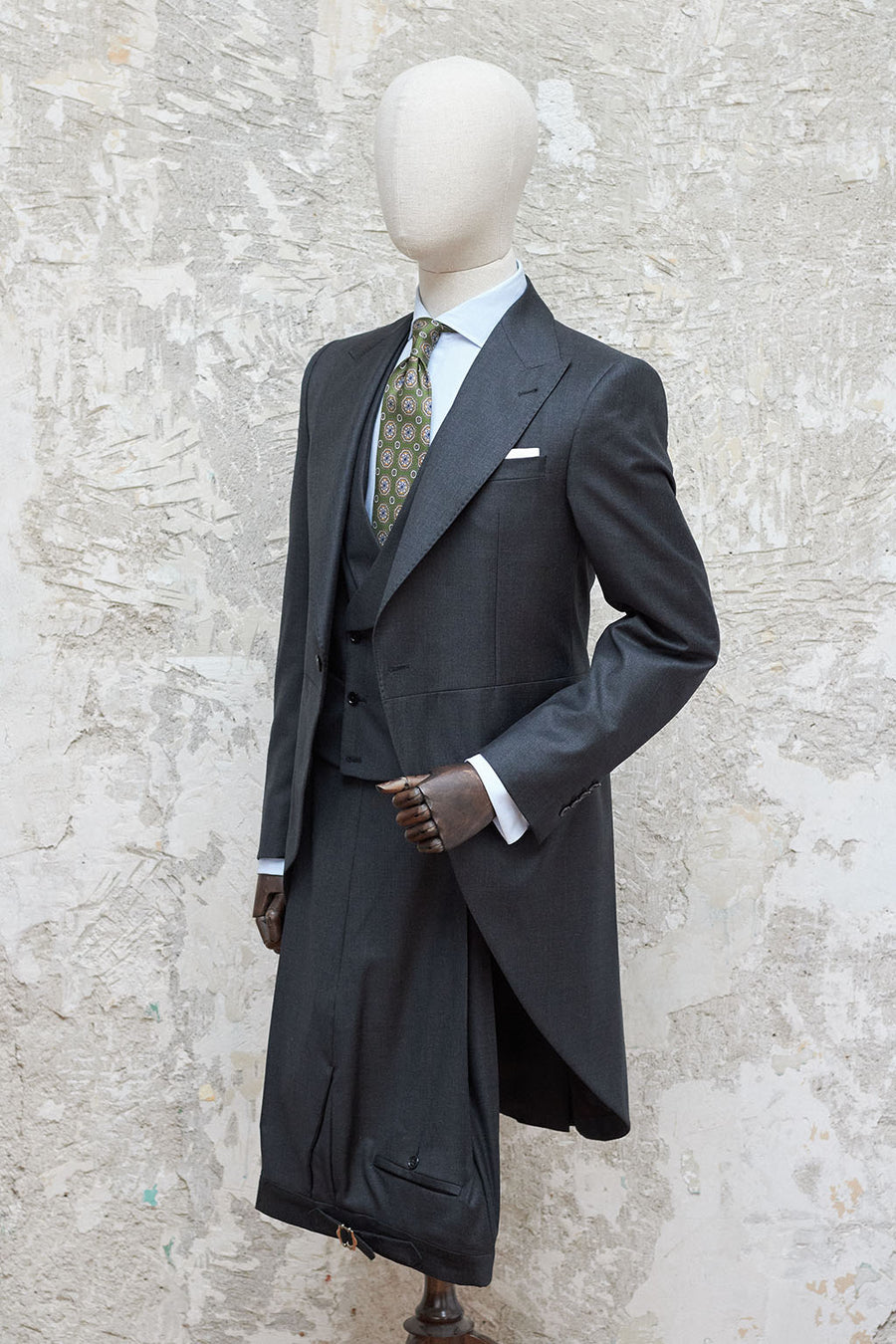 Chaqué RTW 3 Piezas Gris Medio Vitale